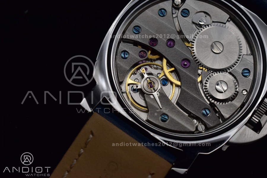 PAM1085 SS HWF 1:1 Best Edition on Blue Leather Strap A6497 