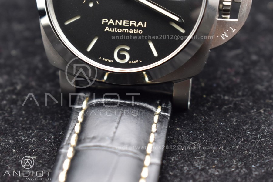 PAM1359 W TTF 1:1 Best Edition on Black Leather Strap P9010 