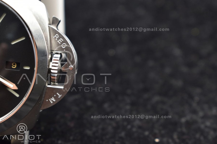 PAM1359 W TTF 1:1 Best Edition on Black Leather Strap P9010 