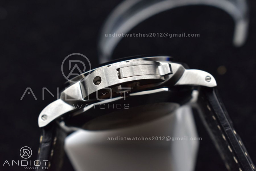 PAM1359 W TTF 1:1 Best Edition on Black Leather Strap P9010 