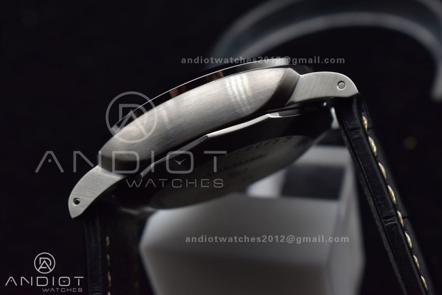 PAM1359 W TTF 1:1 Best Edition on Black Leather Strap P9010 