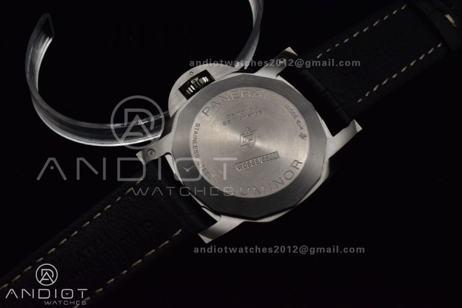 PAM1359 W TTF 1:1 Best Edition on Black Leather Strap P9010 