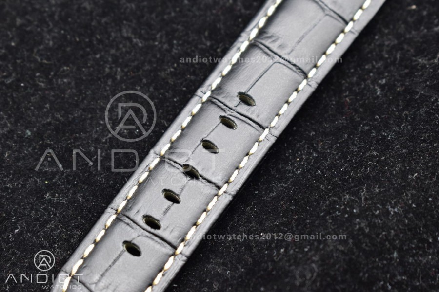 PAM1359 W TTF 1:1 Best Edition on Black Leather Strap P9010 