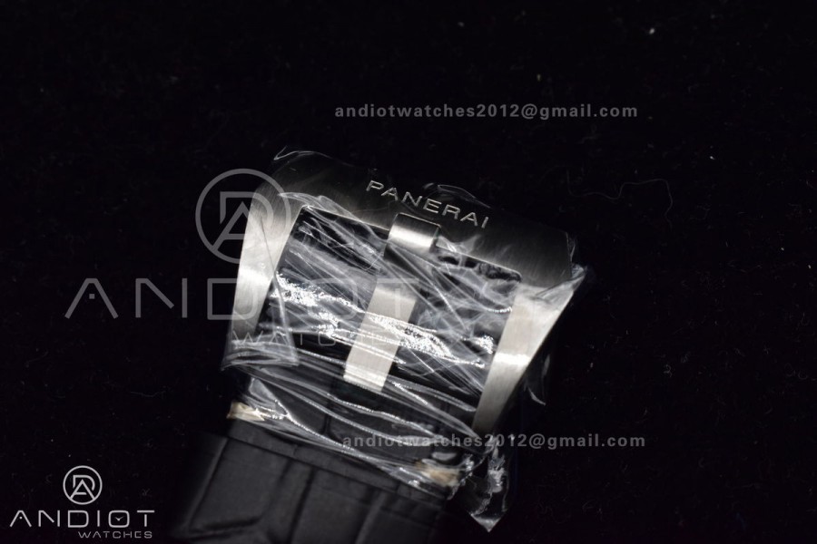 PAM1359 W TTF 1:1 Best Edition on Black Leather Strap P9010 