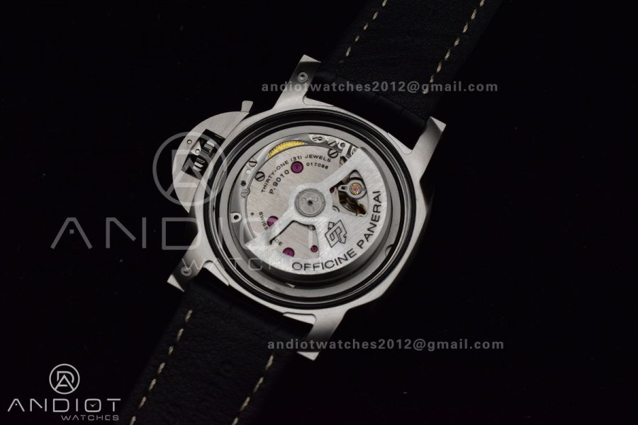 PAM1359 W TTF 1:1 Best Edition on Black Leather Strap P9010 