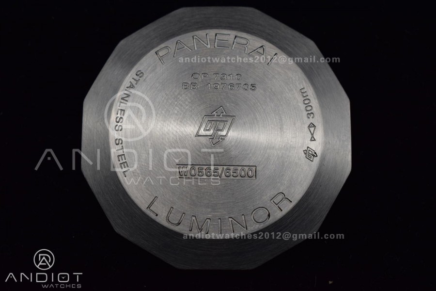 PAM1359 W TTF 1:1 Best Edition on Black Leather Strap P9010 