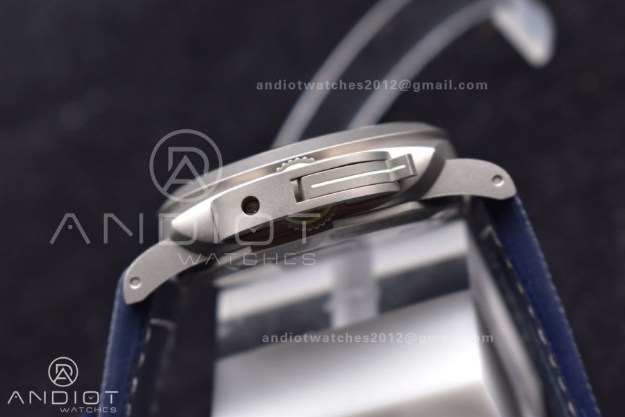 PAM1117 Titanium VSF 1:1 Best Edition Blue Dial on Blue Kevlar Composite Strap P.9010