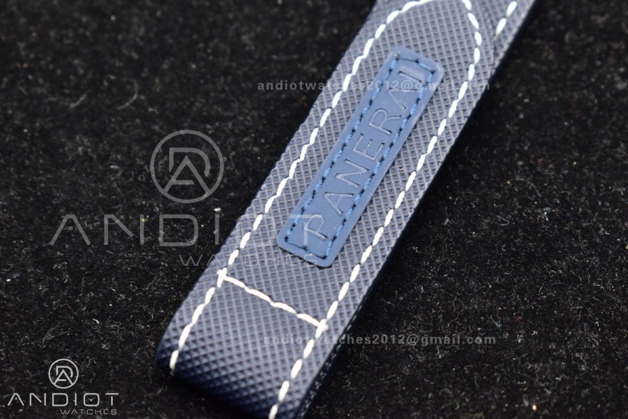 PAM1117 Titanium VSF 1:1 Best Edition Blue Dial on Blue Kevlar Composite Strap P.9010