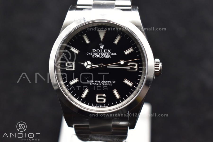 Explorer 124270 36mm 904L Steel Clean 1:1 Best Edition Black Dial on SS Bracelet VR3230