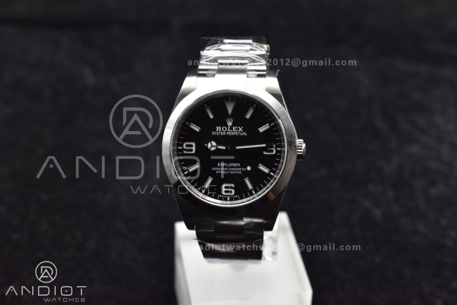 Explorer I 214270 39mm Clean 1:1 Best Edition Black Dial on SS Bracelet VR3132