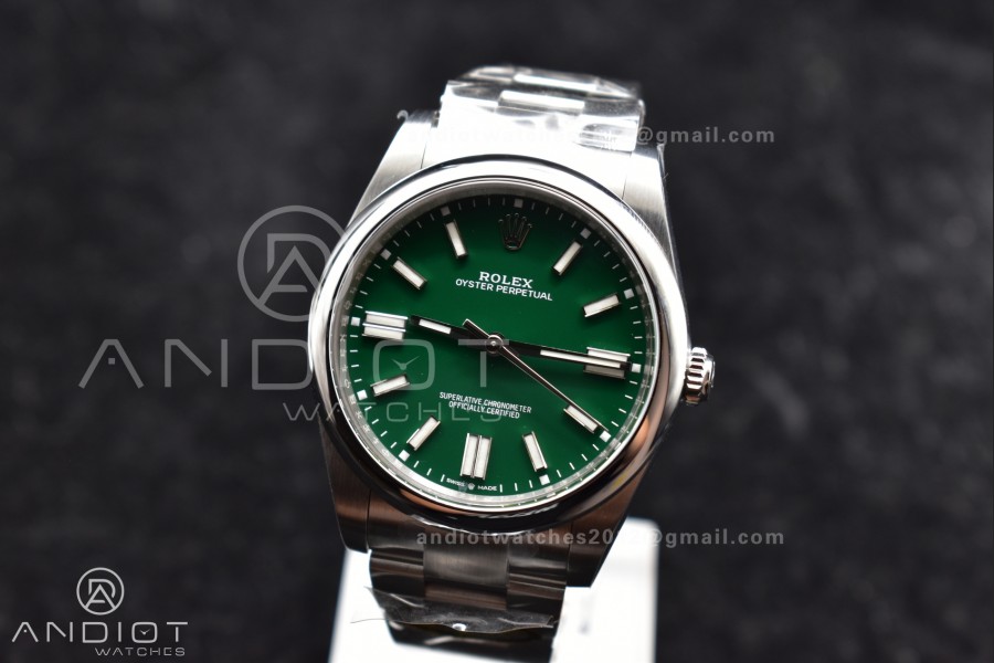 Oyster Perpetual 124300 41mm Clean 1:1 Best Edition 904L Steel Green Dial VR3230