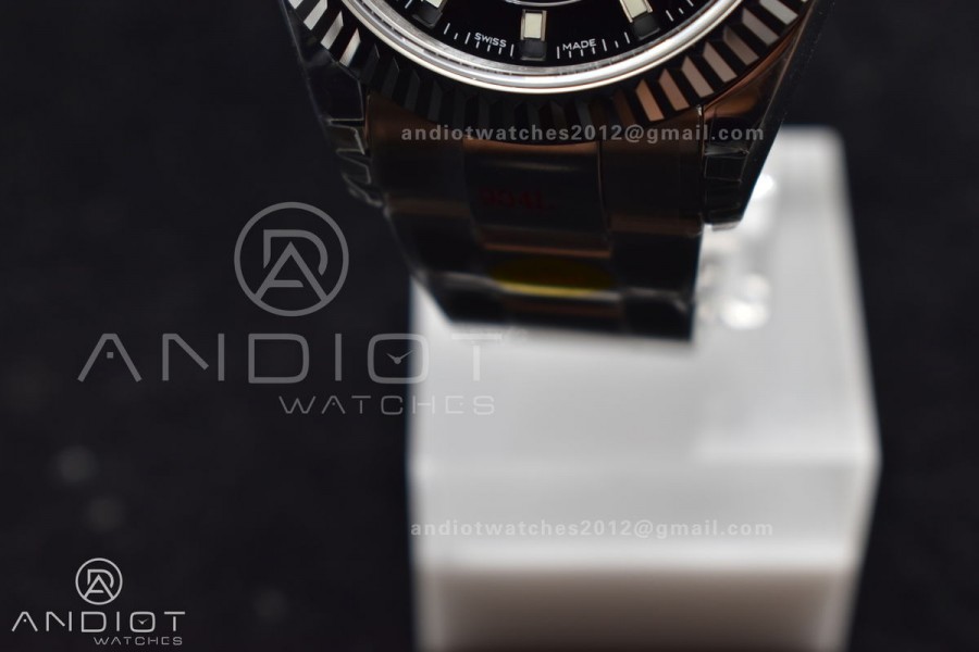 Skydweller SS Noob Best Edition Black Dial on SS Oyster Bracelet A23J