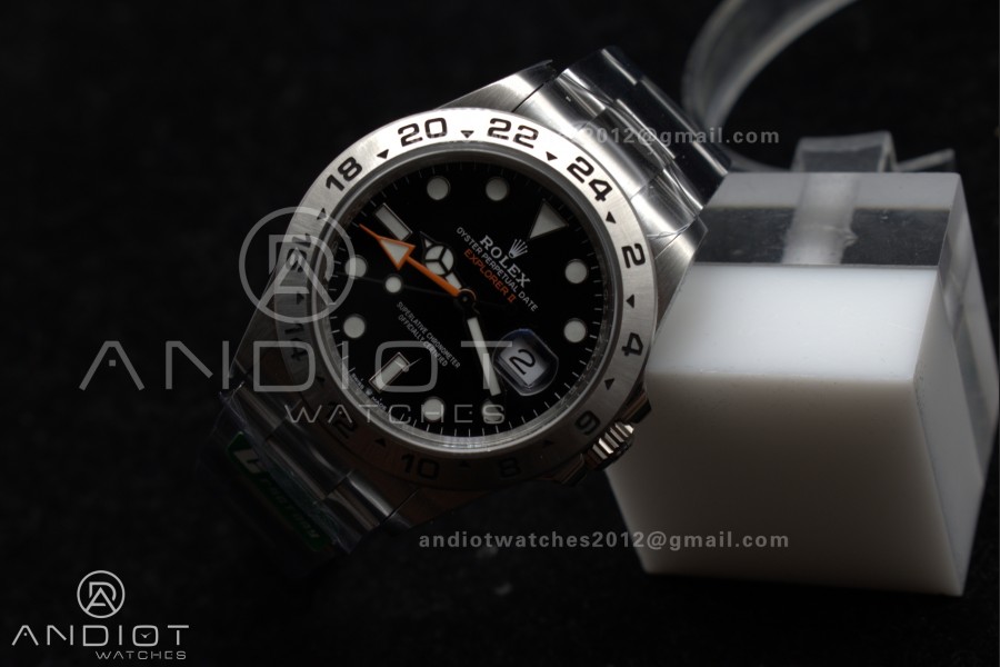 Explorer II 42mm 226570 904L SS C+F 1:1 Best Edition Black Dial on Bracelet VR3285 CHS