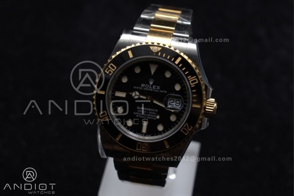 Submariner 126613 LN SS/YG Black Ceramic 904L Stee...