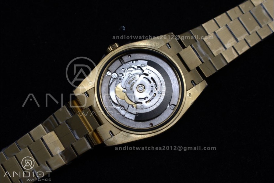 DayDate 40 RG GSF Gain Weight Gold Roman Dial on President Bracelet A2836