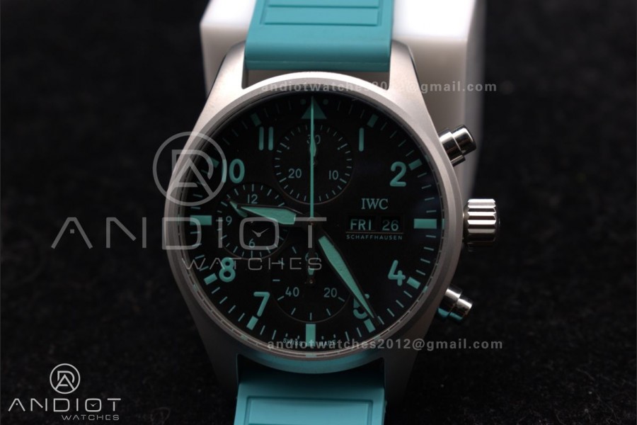 2023 TW Factory Best 1:1 / IWC Chronograph IW388106 Mercedes-AMG Petronas FORMULA ONE TEAM Green