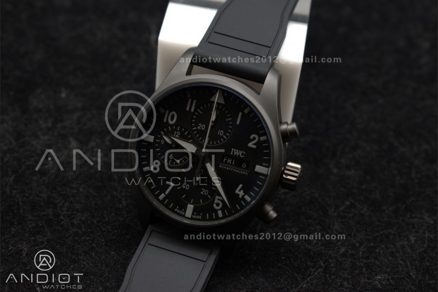 2023 TW Factory Best 1:1 / IWC Chronograph IW388106 Mercedes-AMG Petronas FORMULA ONE TEAM Black