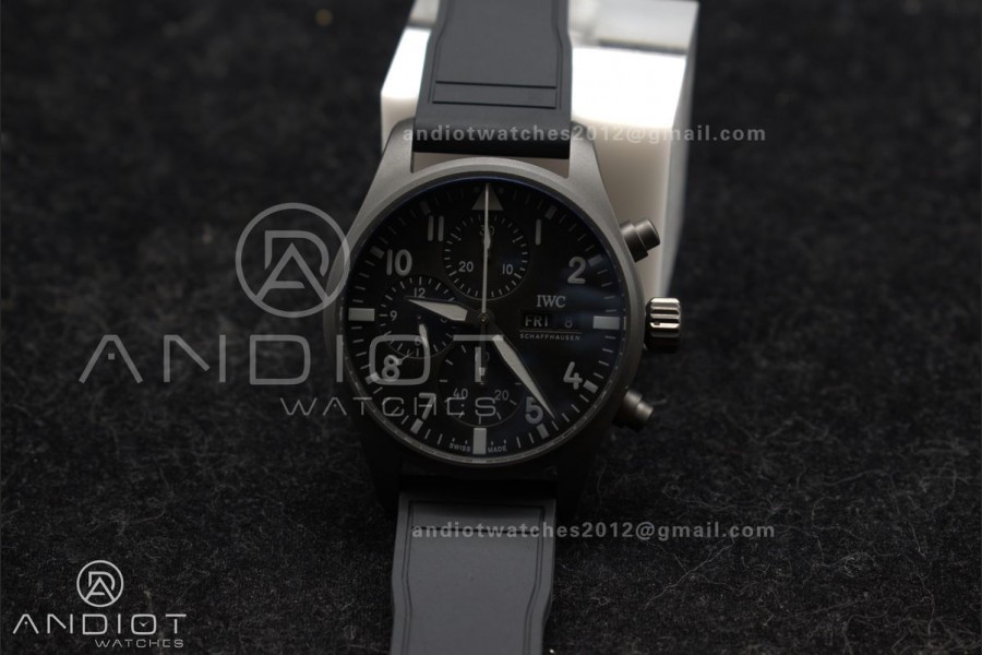 2023 TW Factory Best 1:1 / IWC Chronograph IW388106 Mercedes-AMG Petronas FORMULA ONE TEAM Black