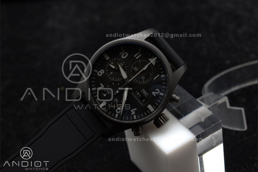 2023 TW Factory Best 1:1 / IWC Chronograph IW388106 Mercedes-AMG Petronas FORMULA ONE TEAM Black