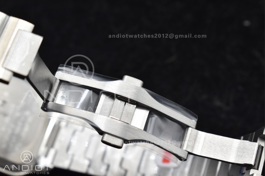Santos de Cartier 35mm SS BVF 1:1 Best Edition White Dial on SS SmartLinks Bracelet MIYOTA 9015 V2
