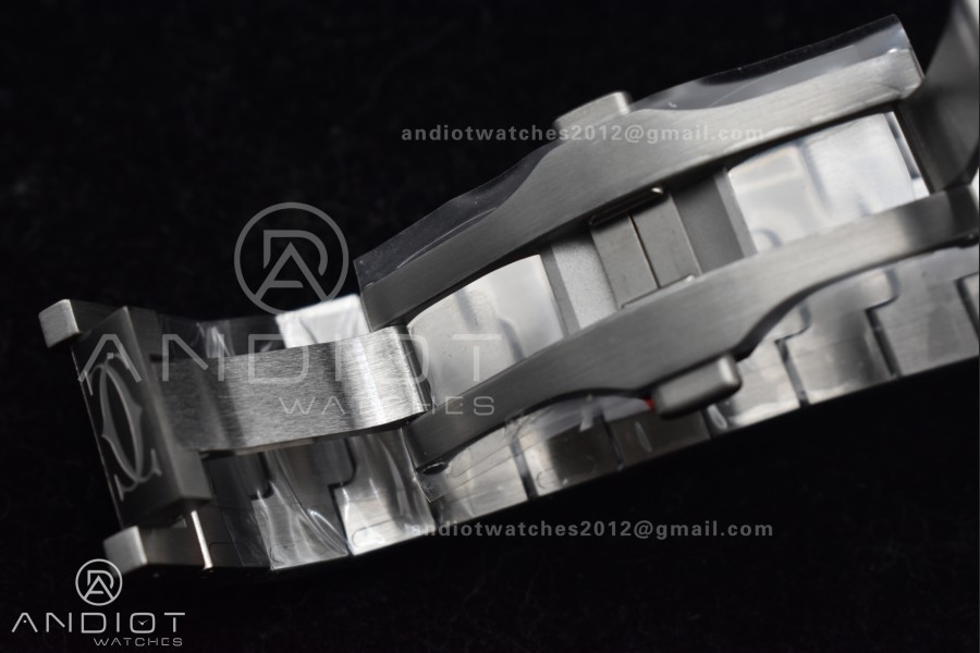 Santos de Cartier 40mm SS/YG BVF 1:1 Best Edition White Dial on SS/YG SmartLinks Bracelet MIYOTA 9015 V2
