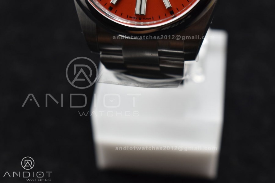 Oyster Perpetual 124300 41mm Clean 1:1 Best Edition 904L Steel Red Dial VR3230