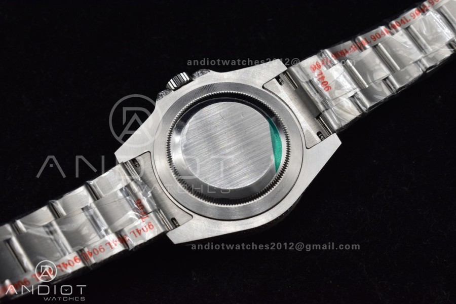 GMT 40mm Full Diamonds SS AMGF Best Edition Diamond Dial On Bracelet On VR3186