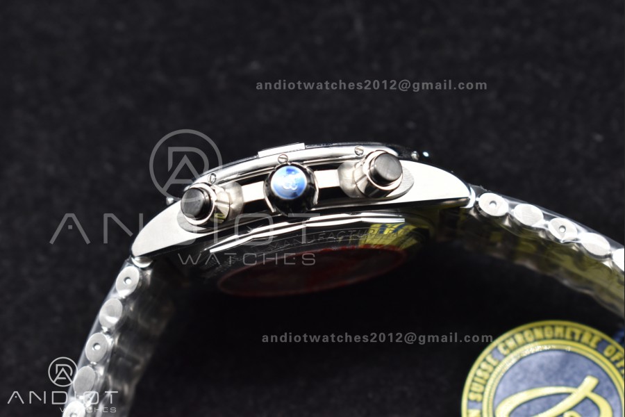 Chronomat B01 44mm SS BLSF 1:1 Best Edition Black Dial on SS Bracelet A7750