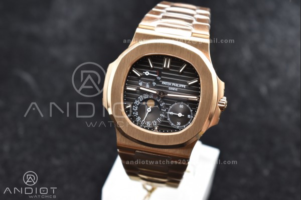 Nautilus 5712 RG PPF 1:1 Best Edition Brown Dial o...