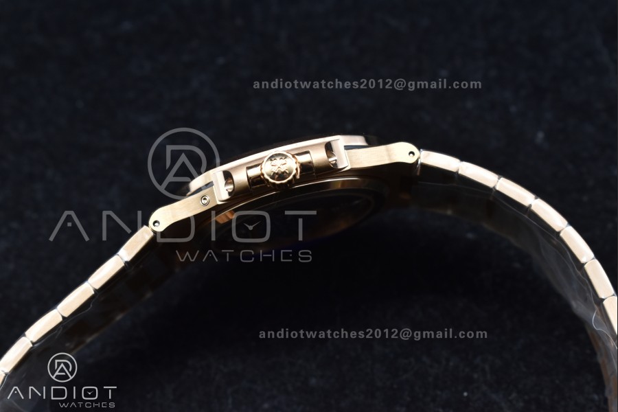 Nautilus 5712 RG PPF 1:1 Best Edition Brown Dial on RG Bracelet A240 Super Clone V2