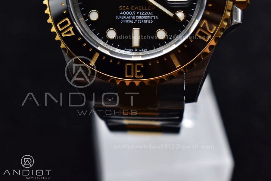 Sea-Dweller Two Tone SS/YG 126603 VSF Best Edition Black Dial on SS/YG Bracelet VS3235