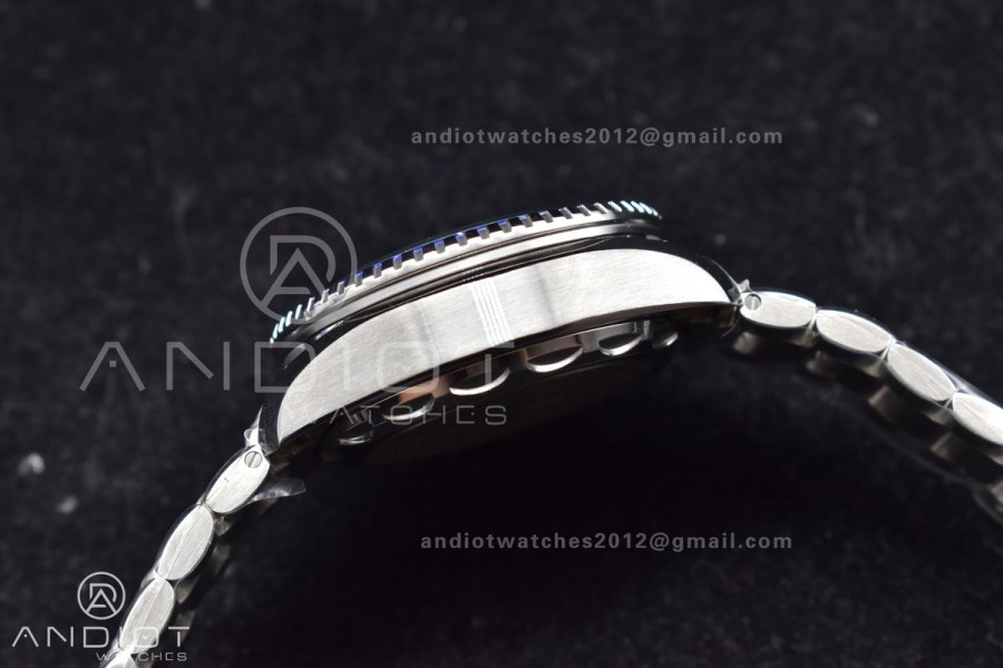 Seamaster 6000M Ultra Deep SS TF 1:1 Best Edition Gray Dial Orange Ceramic Bezel on SS Bracelet A2824