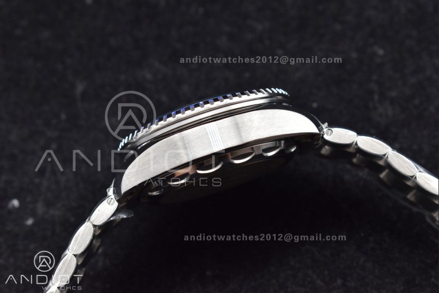 Seamaster 6000M Ultra Deep SS TF 1:1 Best Edition Blue Dial Black Ceramic Bezel on SS Bracelet A2824
