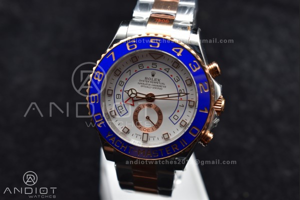 YachtMaster II 116681 SS/RG KF 1:1 Best Edition Wh...