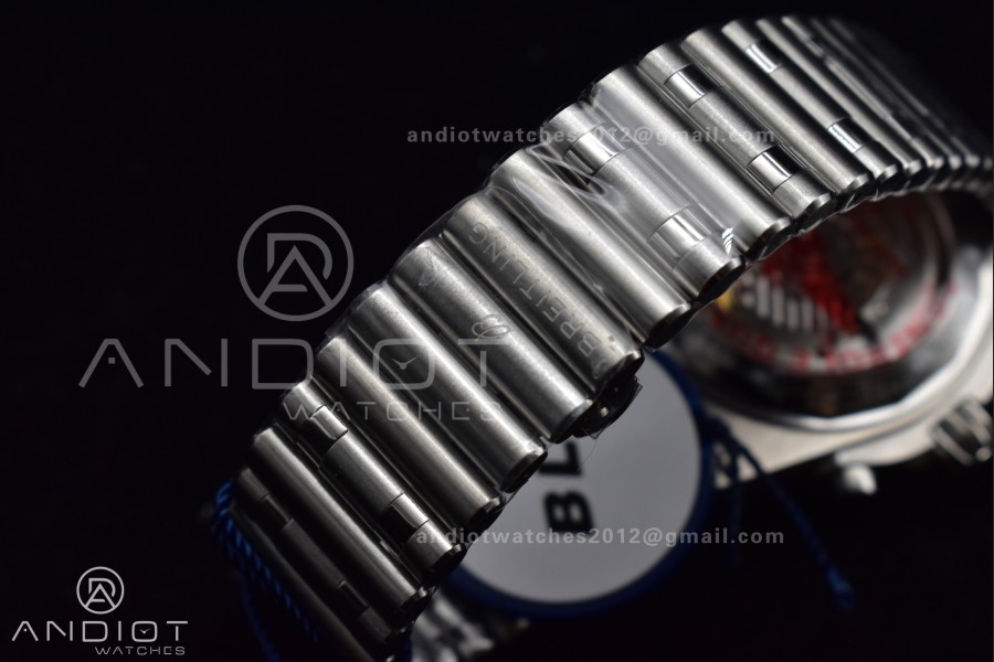 Chronomat B01 42mm SS BLSF 1:1 Best Edition Black Dial on SS Bracelet A7750