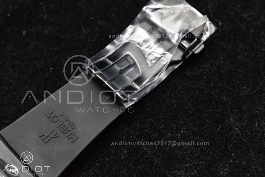 Hublot Big Bang Unico Full Black ZF 1:1 Best Edition Skeleton Dial on Black Rubber Strap A1280