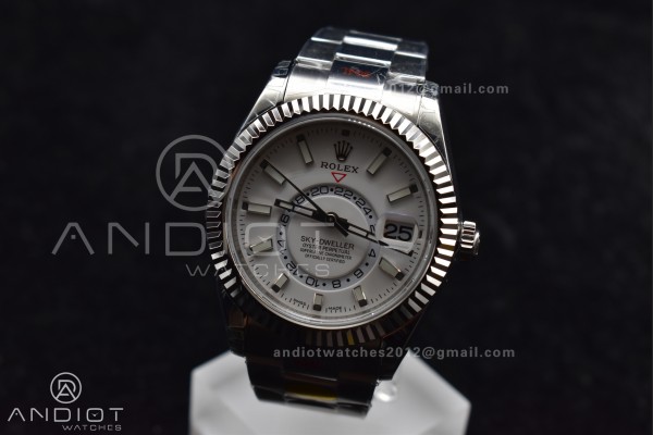 Skydweller SS Noob Best Edition White Dial on SS O...