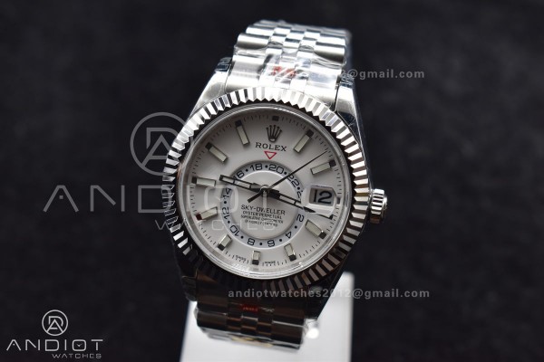 Skydweller SS Noob Best Edition White Dial On SS J...