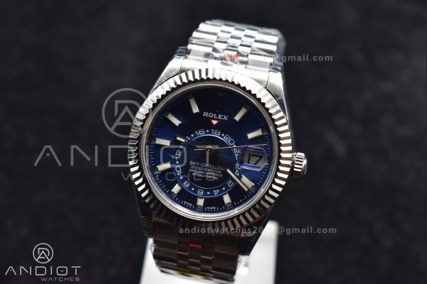 Skydweller SS Noob Best Edition Blue Dial on SS Ju...