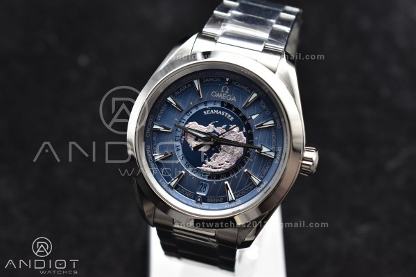 Aqua Terra GMT Worldtimer 43mm VSF 1:1 Best Editio...