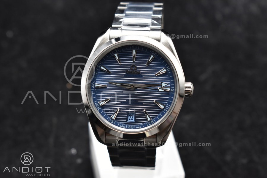 Aqua Terra 41mm VSF 1:1 Best Edition Summer Blue Dial on Stainless Bracelet A8900 Super Clone