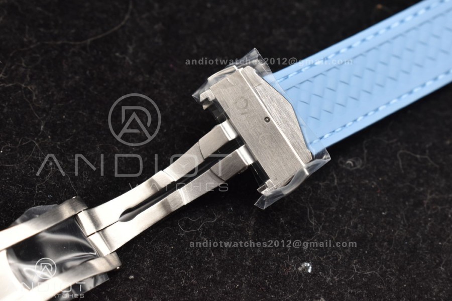 Aqua Terra 41mm VSF 1:1 Best Edition Summer Blue Dial on Blue Rubber Strap A8900 Super Clone