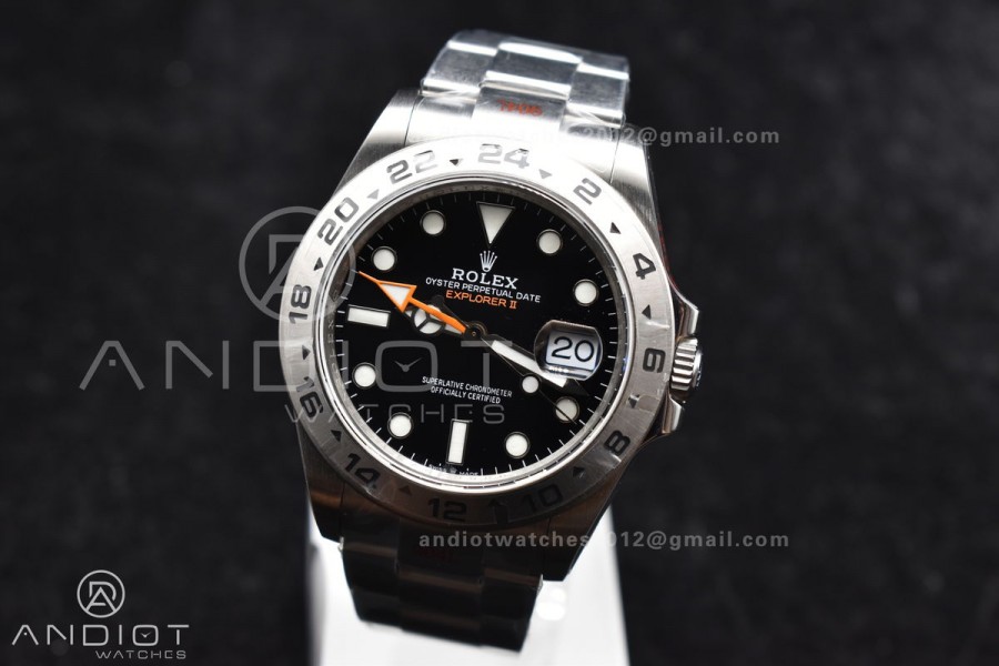 Explorer II 42mm 226570 Black 904L SS GMF 1:1 Best Edition Black Dial on Bracelet VR3285 CHS