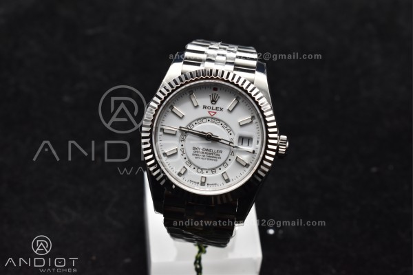 Sky-Dweller 326934 904L SS ZF 1:1 Best Edition Whi...