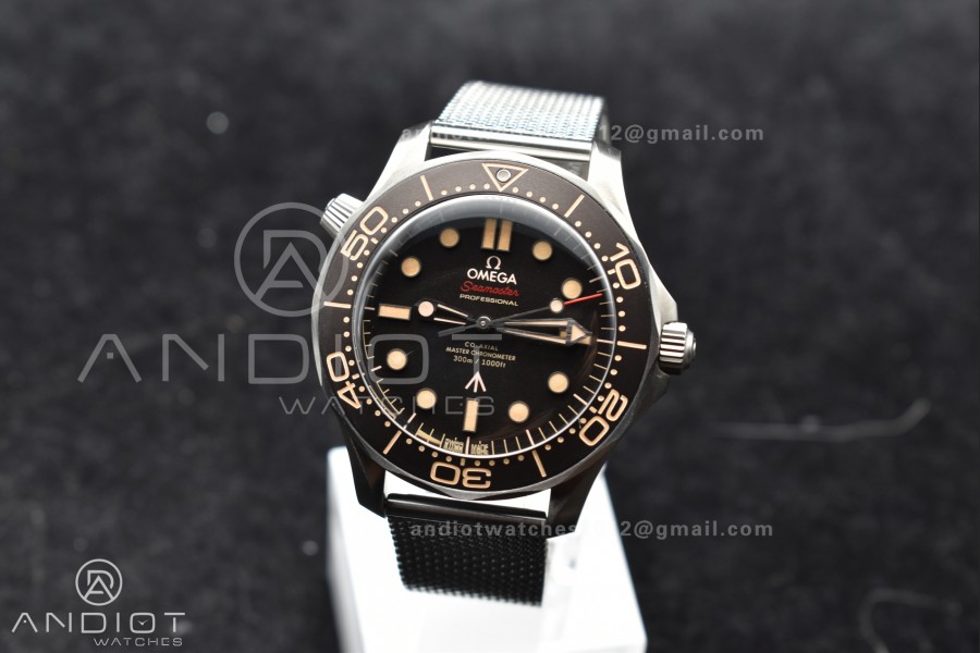 Seamaster 300 "No Time to Die" Limited Edition VSF 1:1 Best Edition on SS Mesh Bracelet A8806 V4