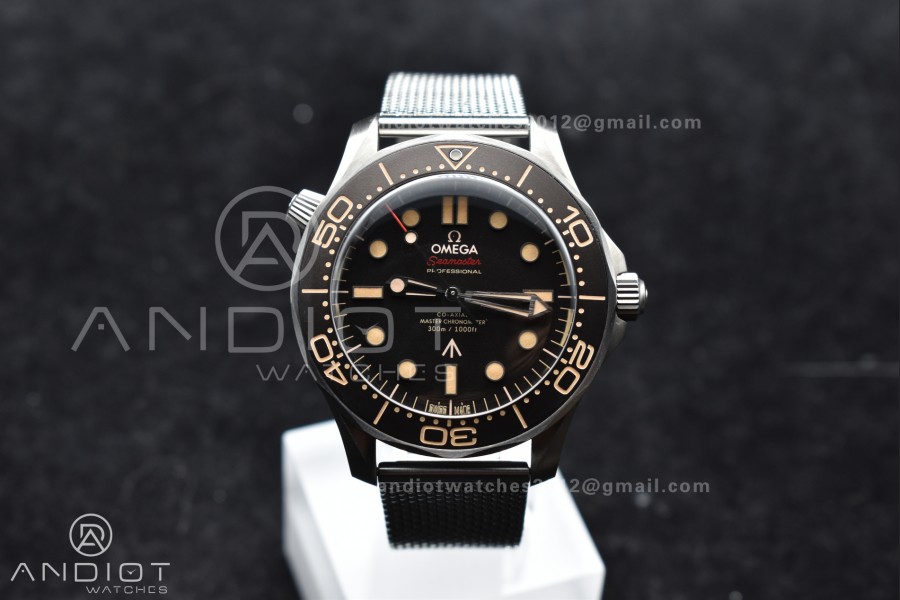 Seamaster 300 "No Time to Die" Limited Edition VSF 1:1 Best Edition on SS Mesh Bracelet A8806 V4