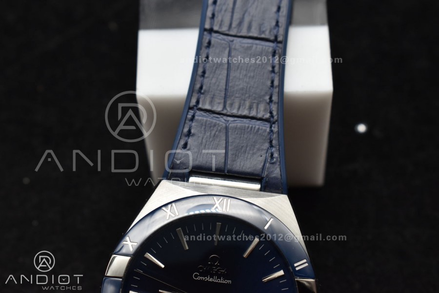 Constellation Blue Ceramic SS VSF 1:1 Best Edition Blue Dial on Blue Gummy Strap A8900 Super Clone