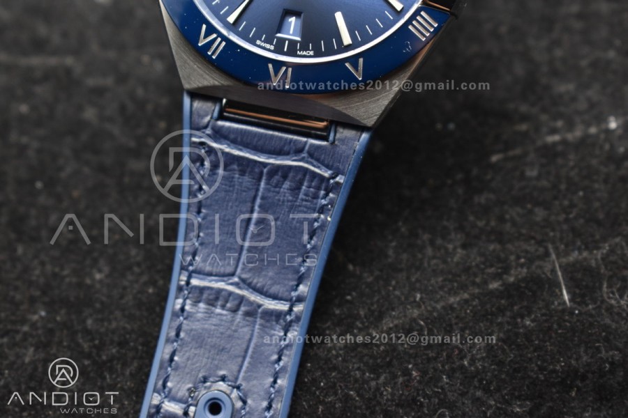 Constellation Blue Ceramic SS VSF 1:1 Best Edition Blue Dial on Blue Gummy Strap A8900 Super Clone