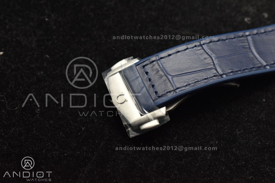 Constellation Blue Ceramic SS VSF 1:1 Best Edition Blue Dial on Blue Gummy Strap A8900 Super Clone