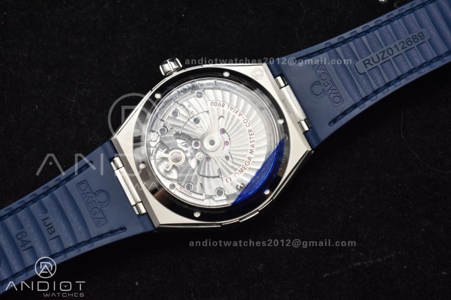 Constellation Blue Ceramic SS VSF 1:1 Best Edition Blue Dial on Blue Gummy Strap A8900 Super Clone